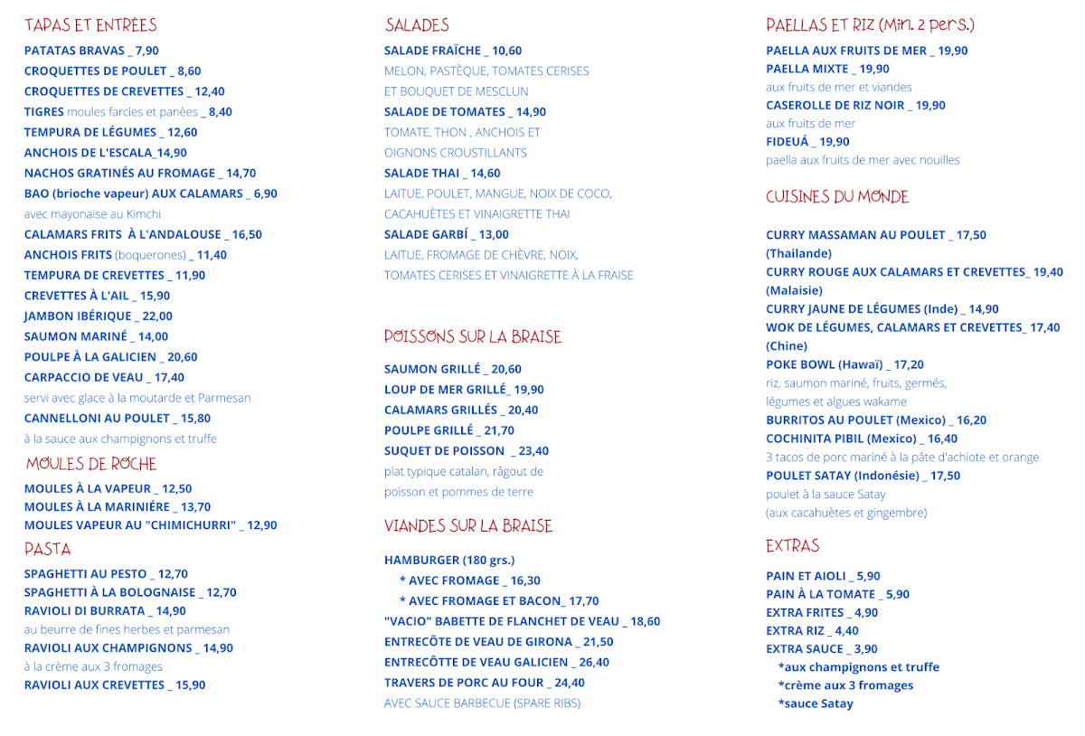 Menu Restaurant Garbi De L'estartit-1